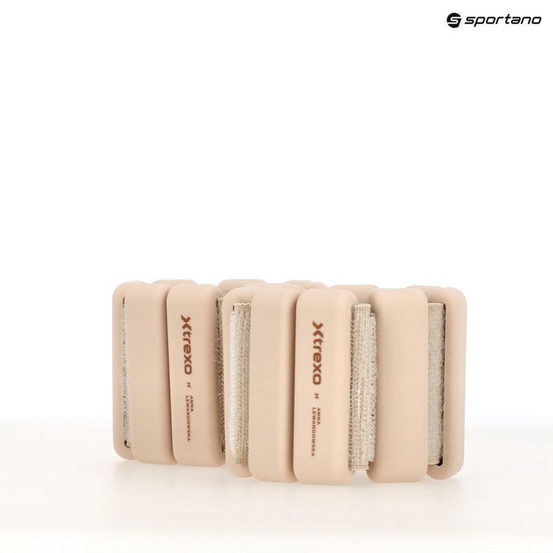 Sunkūs diržai kulkšnių ir riešų žastams XTREXO x Anna Lewandowska Bangles 205 Beige 12