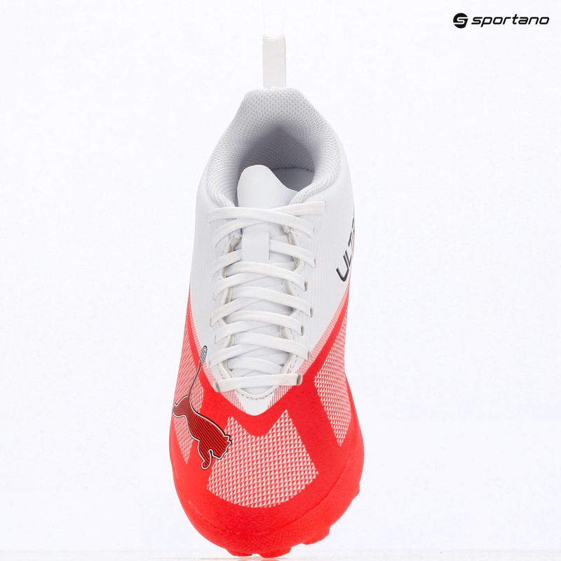 Vaikiški futbolo bateliai PUMA Ultra 7 Play TT Jr ultra red/puma black/puma white 9