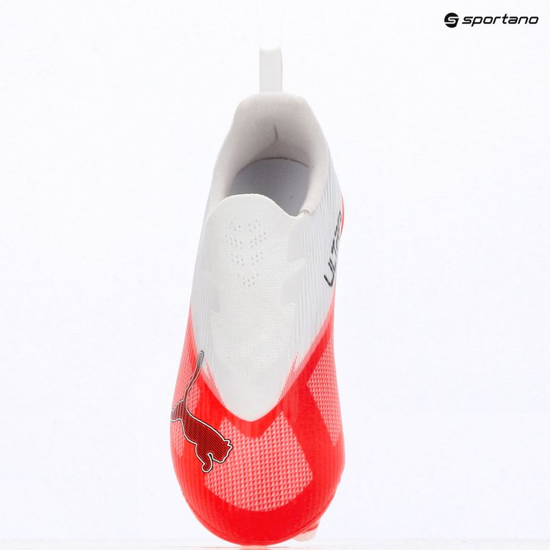 Vaikiški futbolo bateliai PUMA Ultra 7 Match LL FG/AG Jr ultra red/puma black/puma white 9