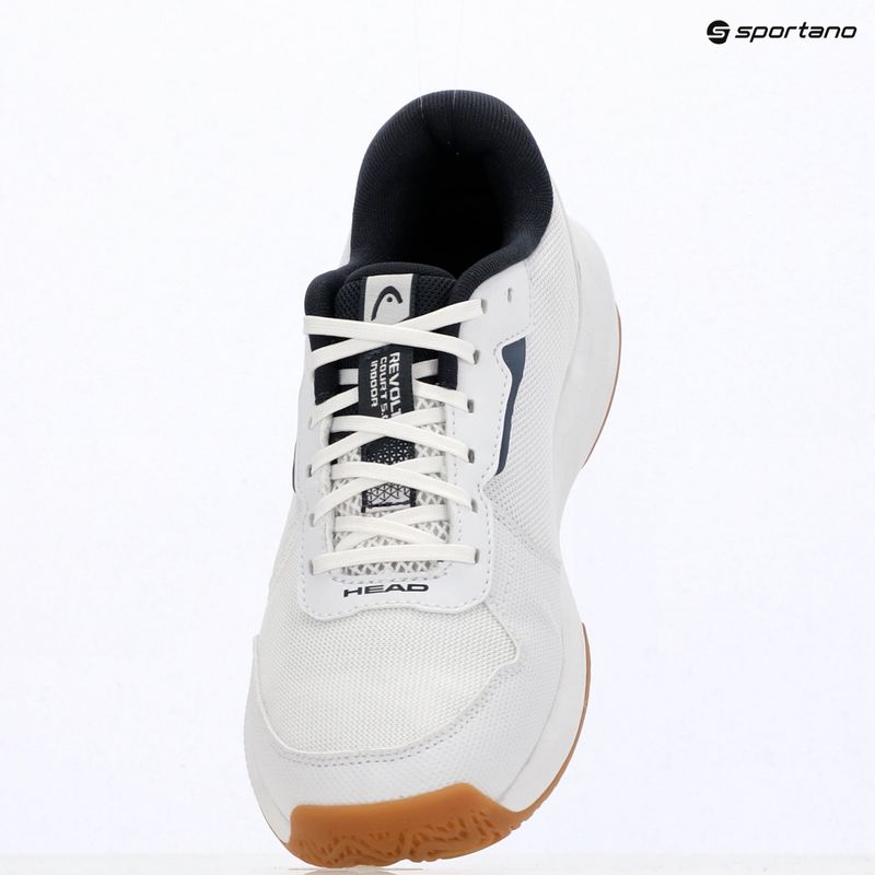 Vyriški teniso batai HEAD Revolt Court 5.0 Indoor white/blueberry 9