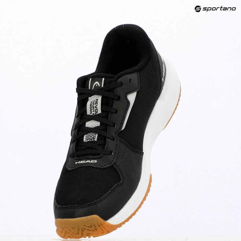 Vyriški teniso batai HEAD Revolt Court 5.0 Indoor black/white 9