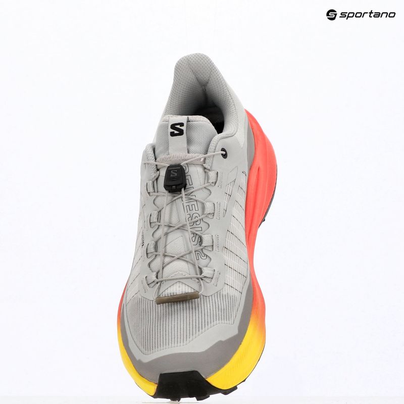 Vyriški bėgimo batai Salomon Genesis 2 gray violet/safety yellow 9