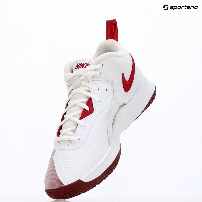 Nike React Hyperset 2 batai balti/komandos tamsiai raudoni 9
