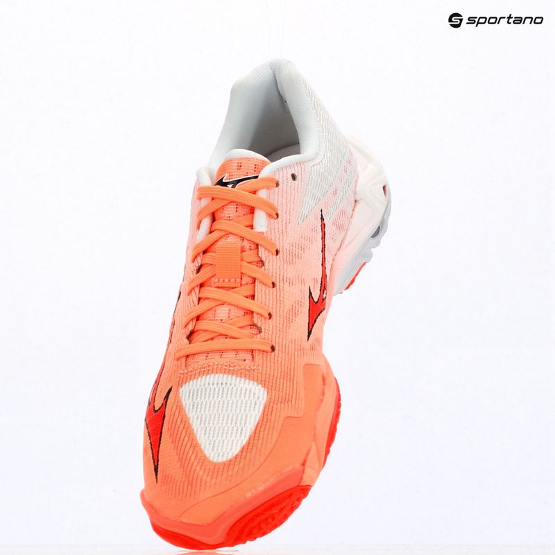 Tinklinio bateliai Mizuno Wave Lightning Elite flamingo coral/lava orange/white 7