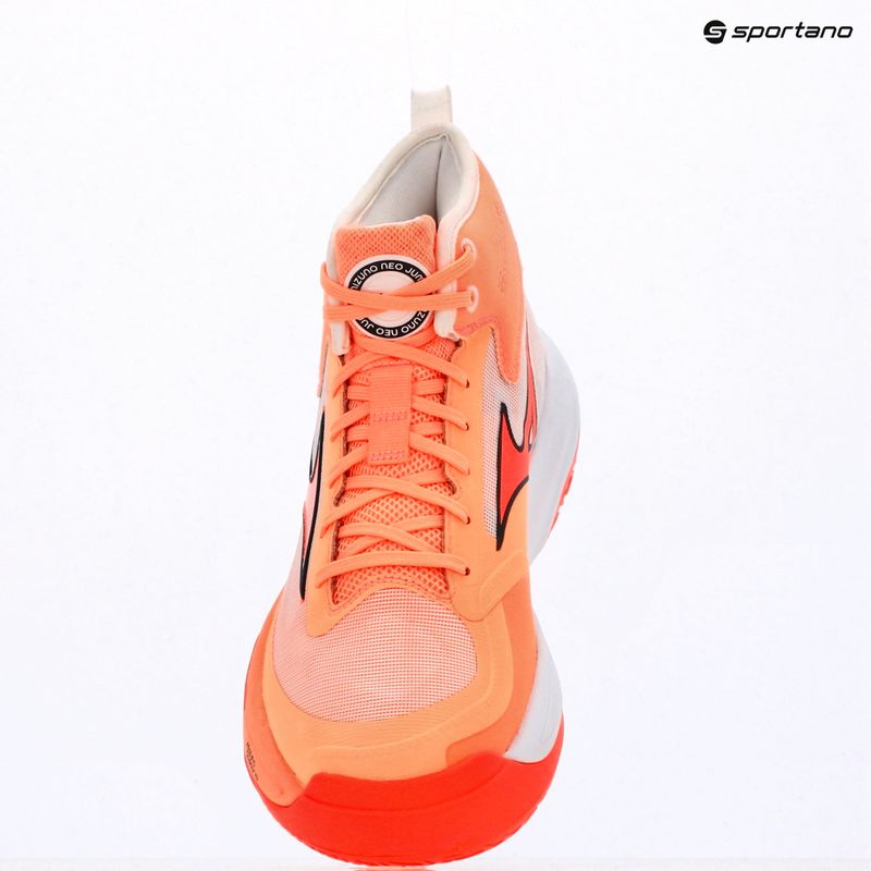 Tinklinio bateliai Mizuno Neo Jump Mid flamingo coral/lava orange/white 7