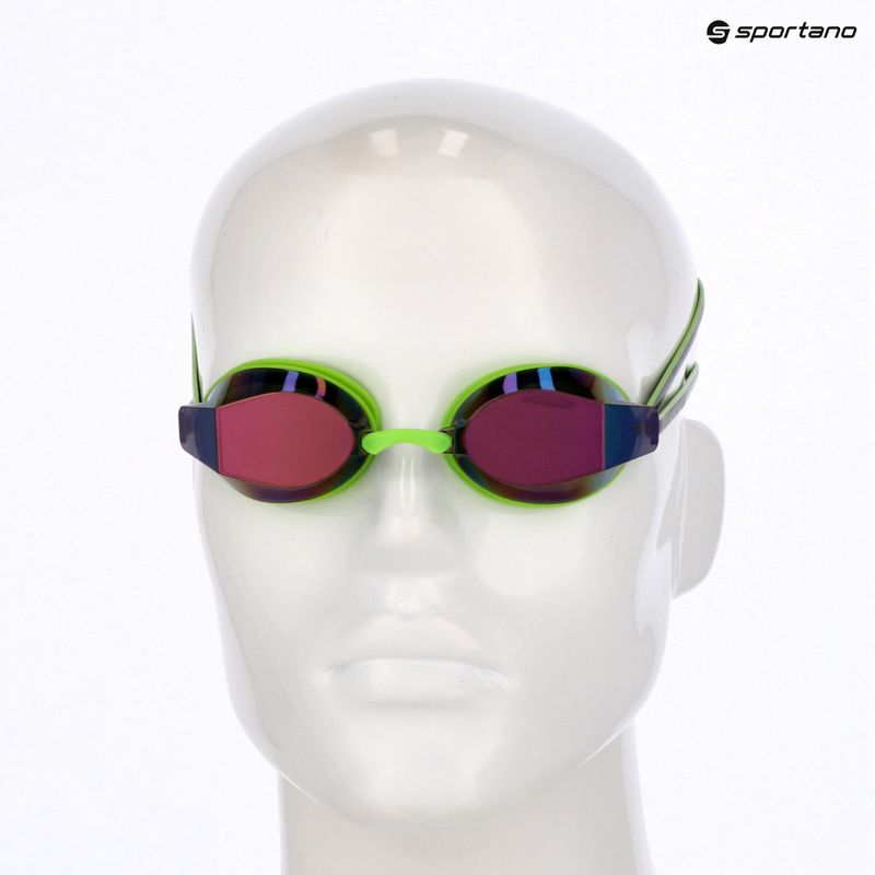 Akiniai plaukiojimui TYR Blackops 140 Ev Racing Mirrored bright green/black 6