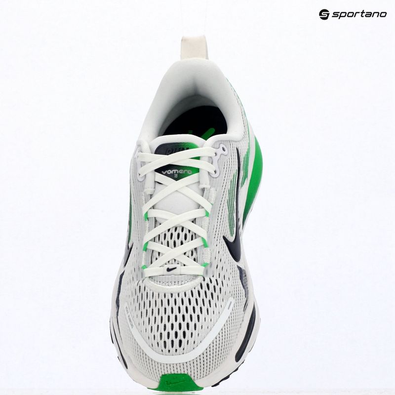 Bėgimo bateliai Nike Vomero 18 white/green spark/midnight navy 16