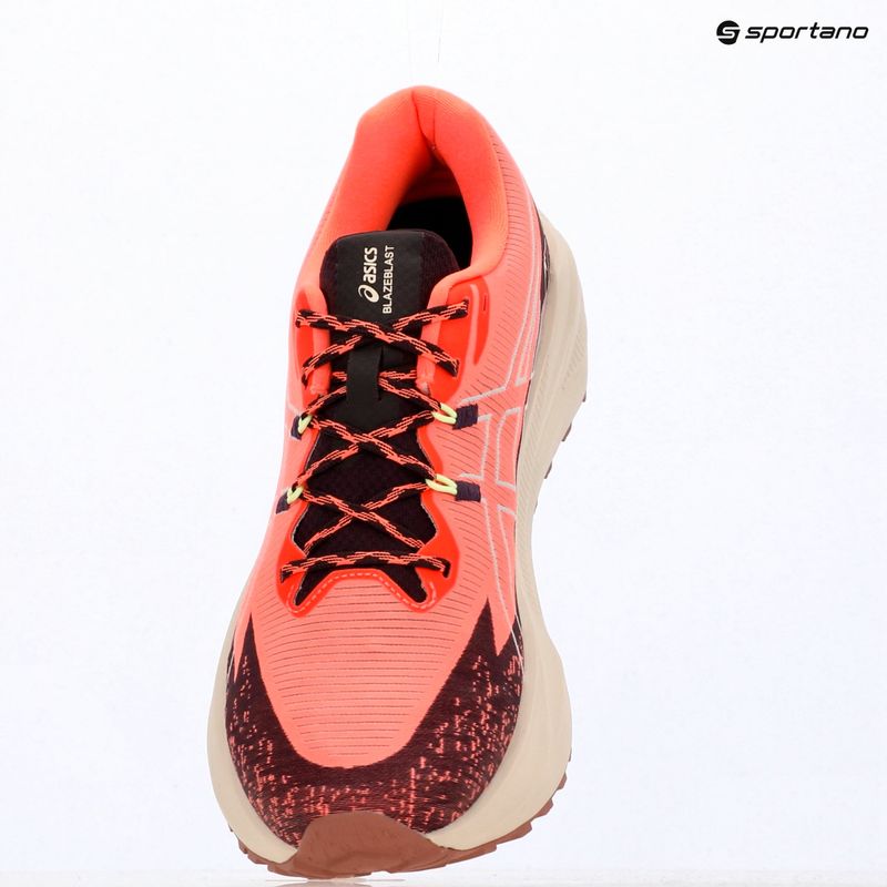 Vyriški bėgimo bateliai Asics Blazeblast sun coral/dark aubergine 17
