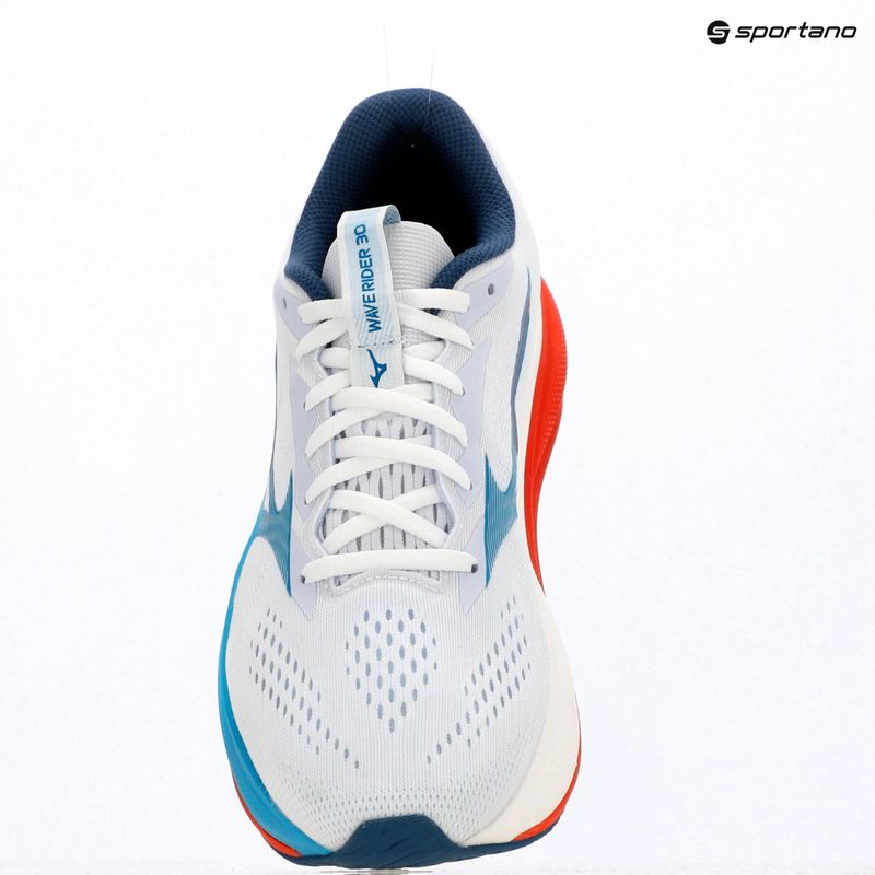 Vyriški bėgimo batai Mizuno Wave Rider 30 white/blue jewel/orange 8