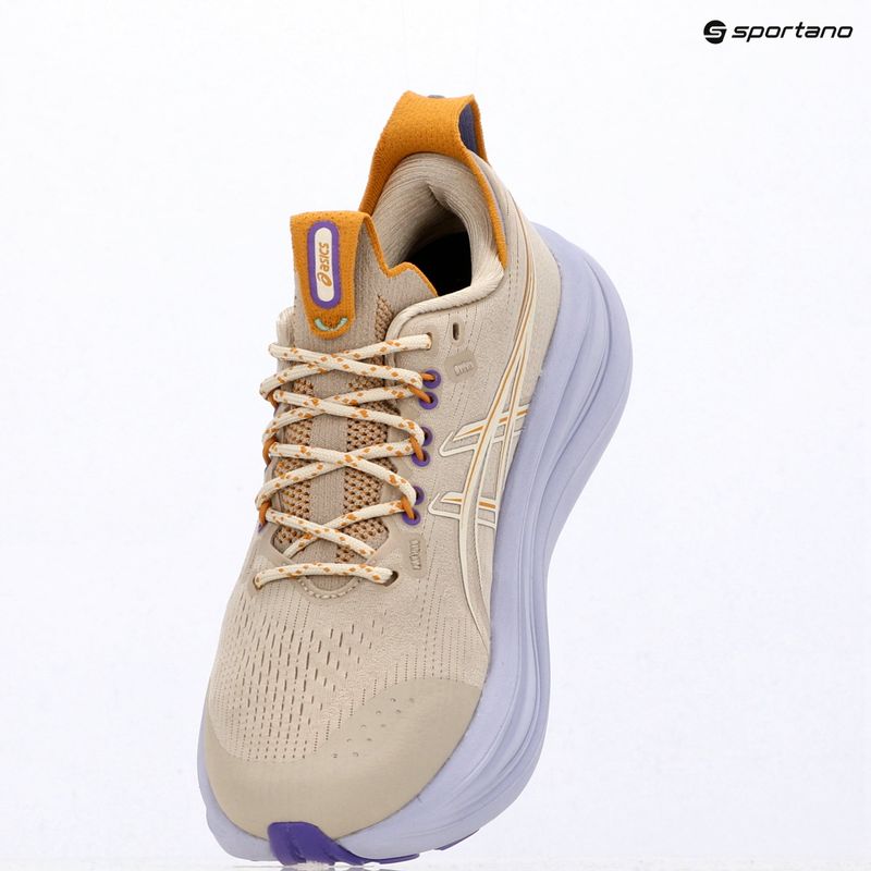 Moteriški bėgimo bateliai ASICS Gel-Nimbus 28 TR simply taupe/fresh air 9