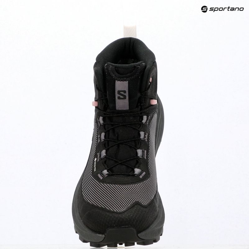 Moteriški turistiniai batai Salomon Genesis Mid GTX black/dawn pink 19
