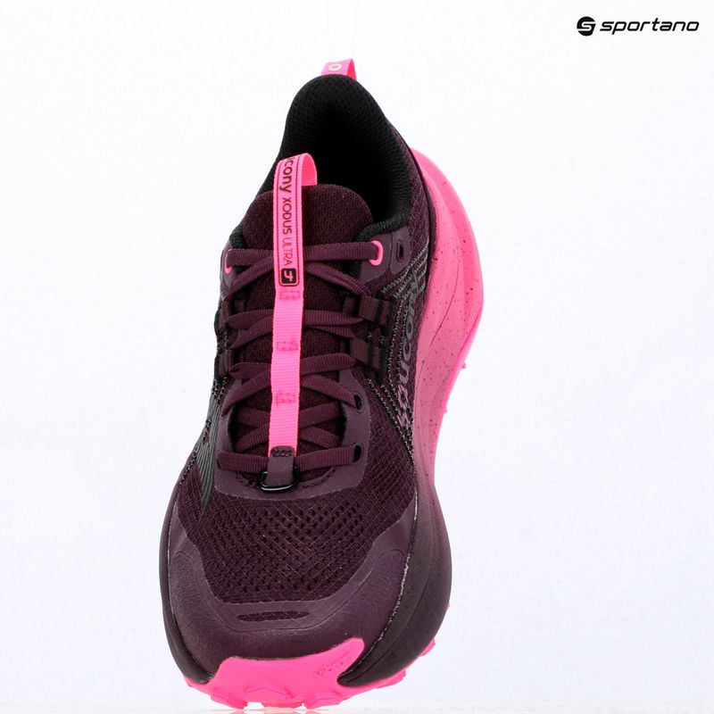 Moteriški bėgimo batai Saucony Xodus Ultra 4 eggplant/shock 11