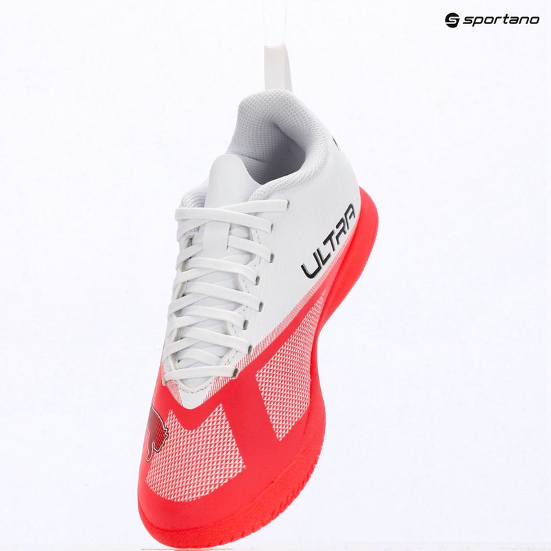 Vaikiški futbolo bateliai Puma Ultra 7 Play IT Jr Ultra Red/Puma Black/Puma White 8
