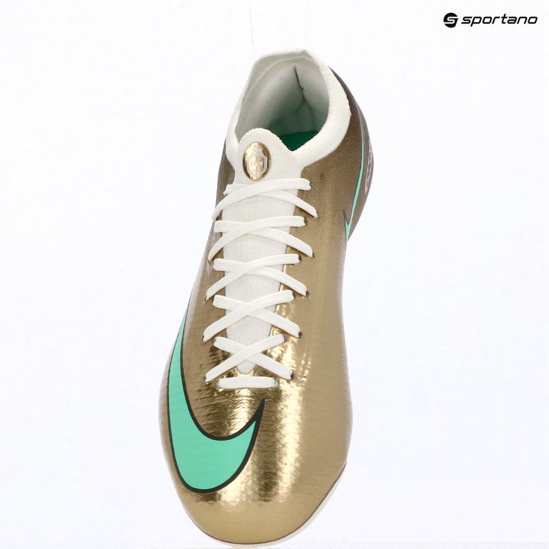 Vaikiški futbolo bateliai Nike Jr. Vapor 17 Pro "Kylian Mbappé" Metallic Gold/Green Glow 9