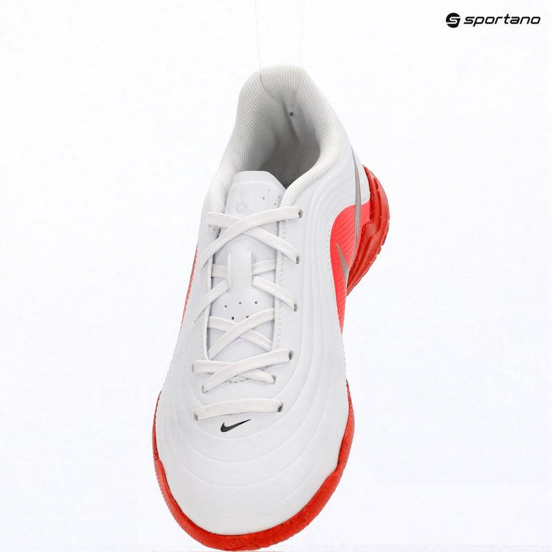 Vaikiški futbolo bateliai Nike Jr. Tiempo Maestro Club white/bright crimson/blur 8