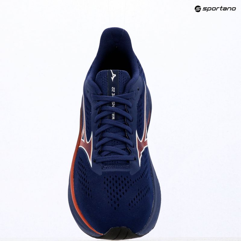 Vyriški bėgimo batai Mizuno Wave Inspire 22 beacon blue/tomato puree/firecracker 14