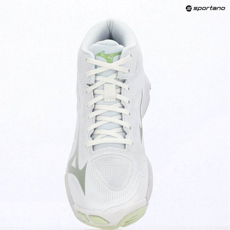 Moteriški tinklinio bateliai Mizuno Wave Lightning Pro Mid white/aqua gray/ambrosia 15