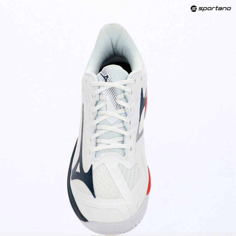 Vyriški teniso batai Mizuno Wave Exceed Court AC white/insignia blue/orange 14