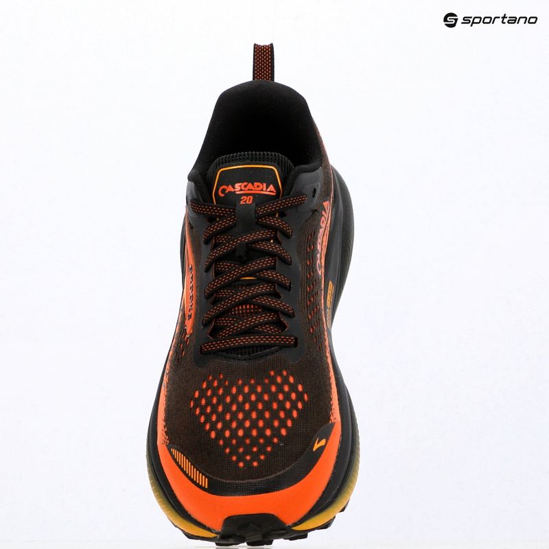 Vyriški bėgimo batai Brooks Cascadia 20 black/tigerlily/orange 16