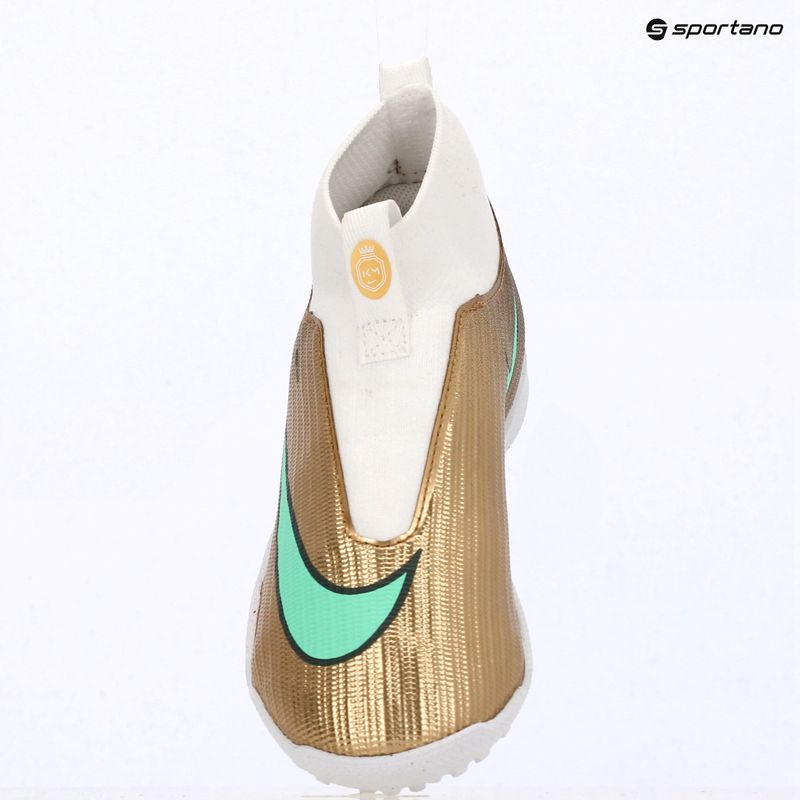 Vaikiški futbolo bateliai Nike Jr. Mercurial Superfly 11 Academy "Kylian Mbappé" metallic gold/green glow 15