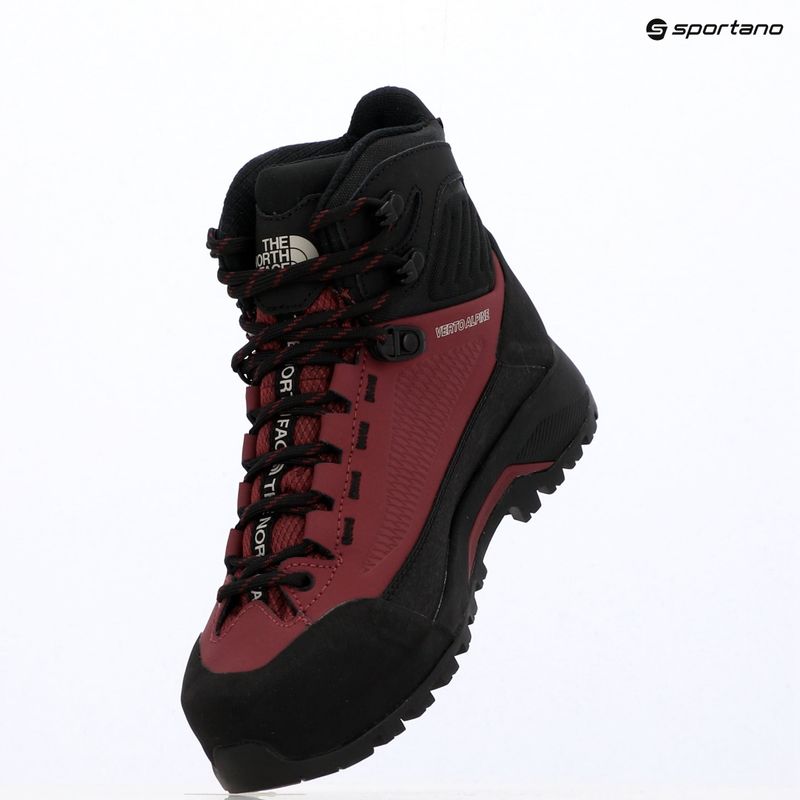 Moteriški priėjimo prie trasų batai The North Face Verto Alpine Mid GTX burgundy crush/tnf black 15