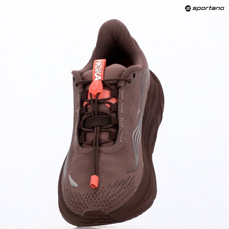 Moteriški bėgimo batai HOKA Clifton 11 GTX Wide smoky quartz/deep mauve 18