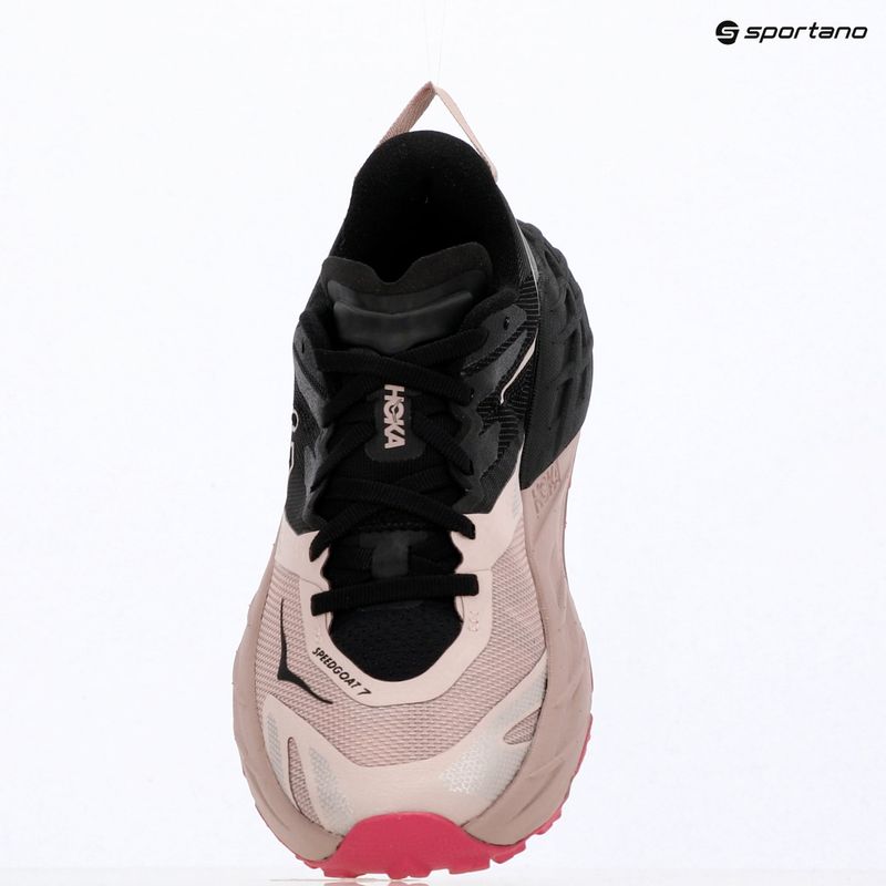 Moteriški bėgimo batai HOKA Speedgoat 7 black/pink opal 17