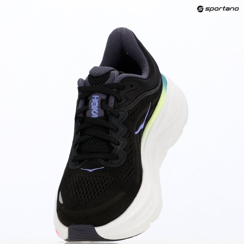 Moteriški bėgimo batai HOKA Bondi 9 black/neon dragonfruit 15