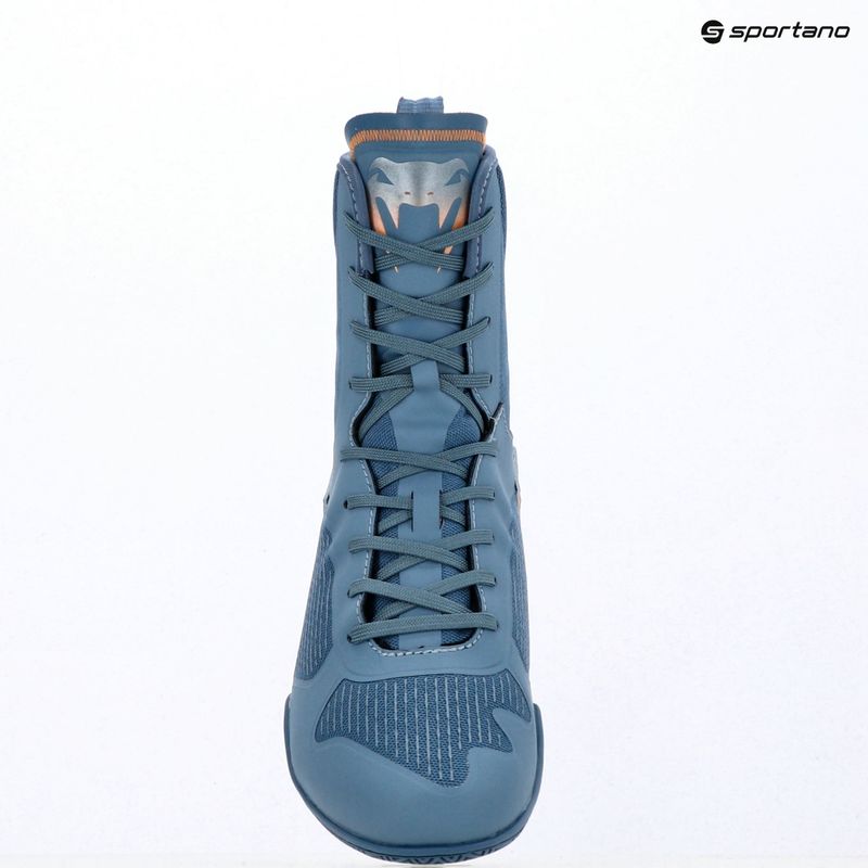 Bokso bateliai Venum Elite Neo Boxing steel blue/orange 14