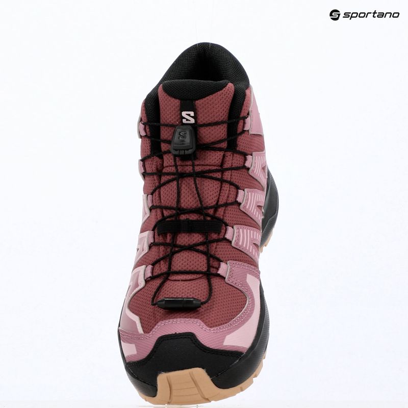 Vaikiški turistiniai batai Salomon XA Pro Mid Waterproof nocturne/dusky orchid 14