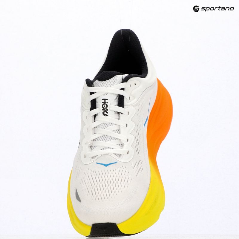 Vyriški bėgimo batai HOKA Bondi 9 Wide white/neon tangerine 16