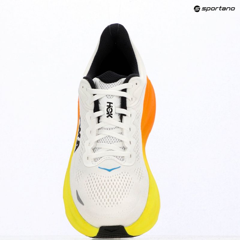 Vyriški bėgimo batai HOKA Bondi 9 white/neon tangerine 16