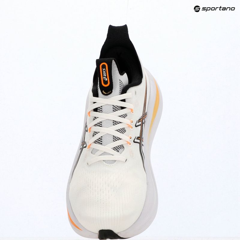 Vyriški bėgimo batai ASICS Gel-Nimbus 28 white/stadium orange 16