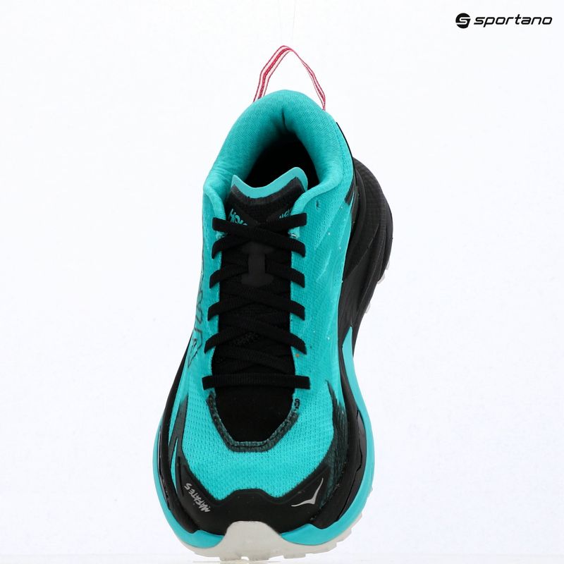 Moteriški bėgimo batai HOKA Mafate 5 black/electric aqua 17