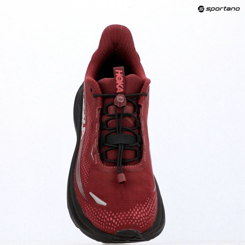 Vyriški bėgimo batai HOKA Clifton 11 GTX varsity burgundy/carbon black 18