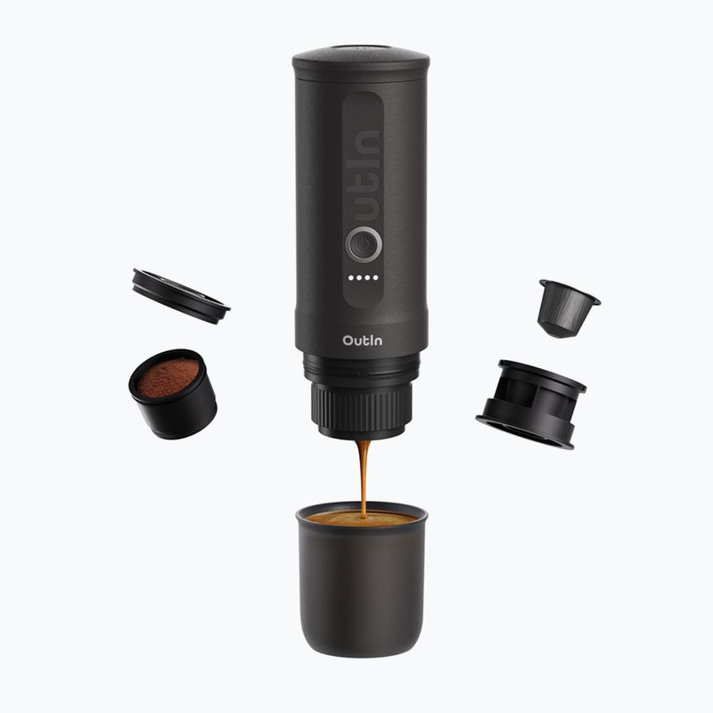 Nešiojamas kavos aparatas OutIn Nano Portable Espresso space grey 2