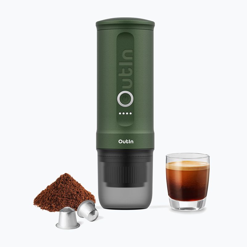 Nešiojamas kavos aparatas OutIn Nano Portable Espresso forest green 3