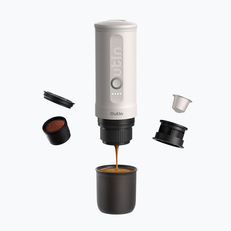 Nešiojamas kavos aparatas OutIn Nano Portable Espresso peal white 2