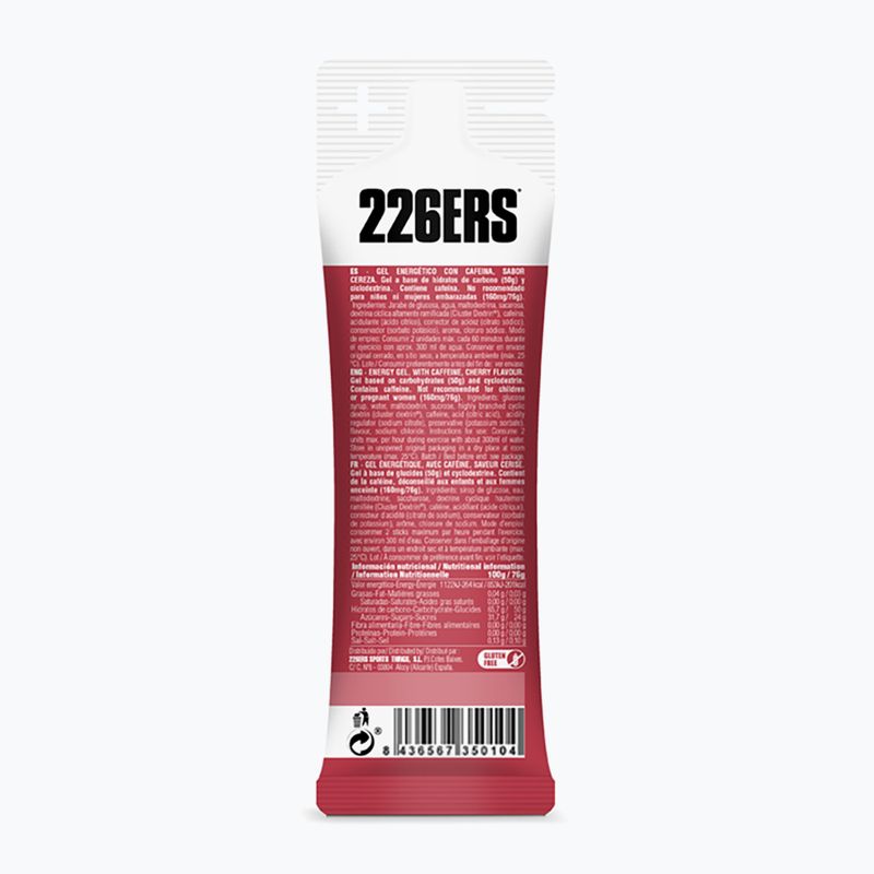 Energetinių gelių rinkinys 226ERS High Energy Caffeine 24 vnt. x 76 g vyšnia 3