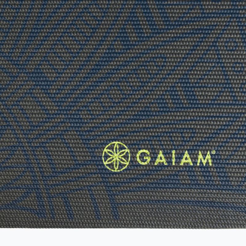 Jogos kilimėlis Gaiam Premium Sundial Layers 6 mm black/navy/yellow 4