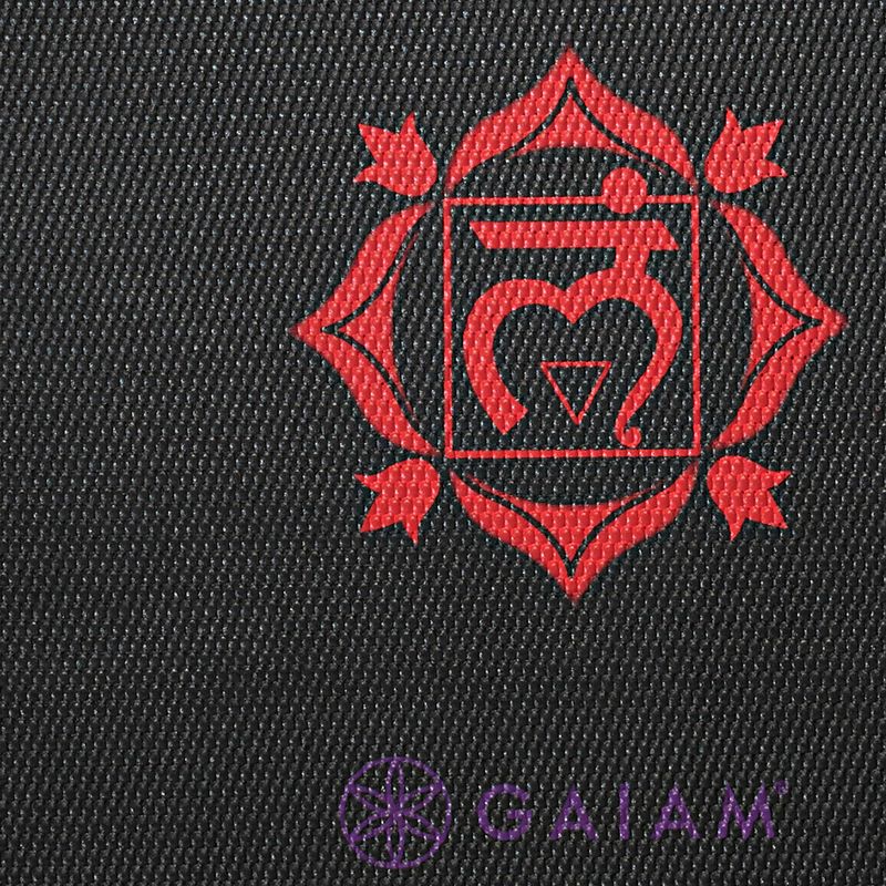 Kilimėlis jogai Gaiam Premium Black Chakra 6 mm black chakra 5