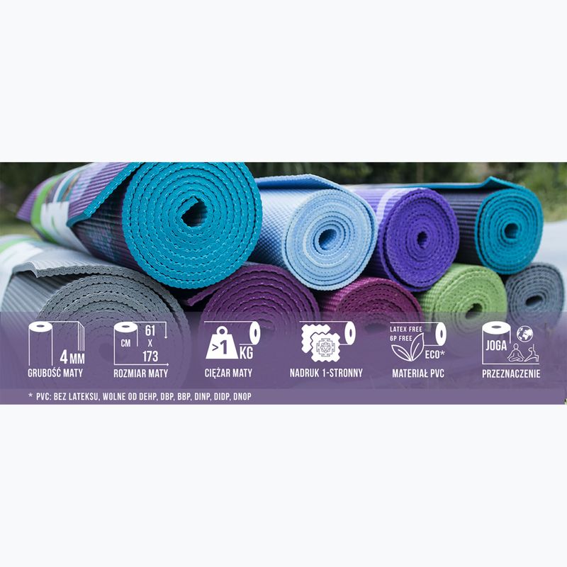 Kilimėlis jogai Gaiam Premium Black Chakra 6 mm black chakra 8