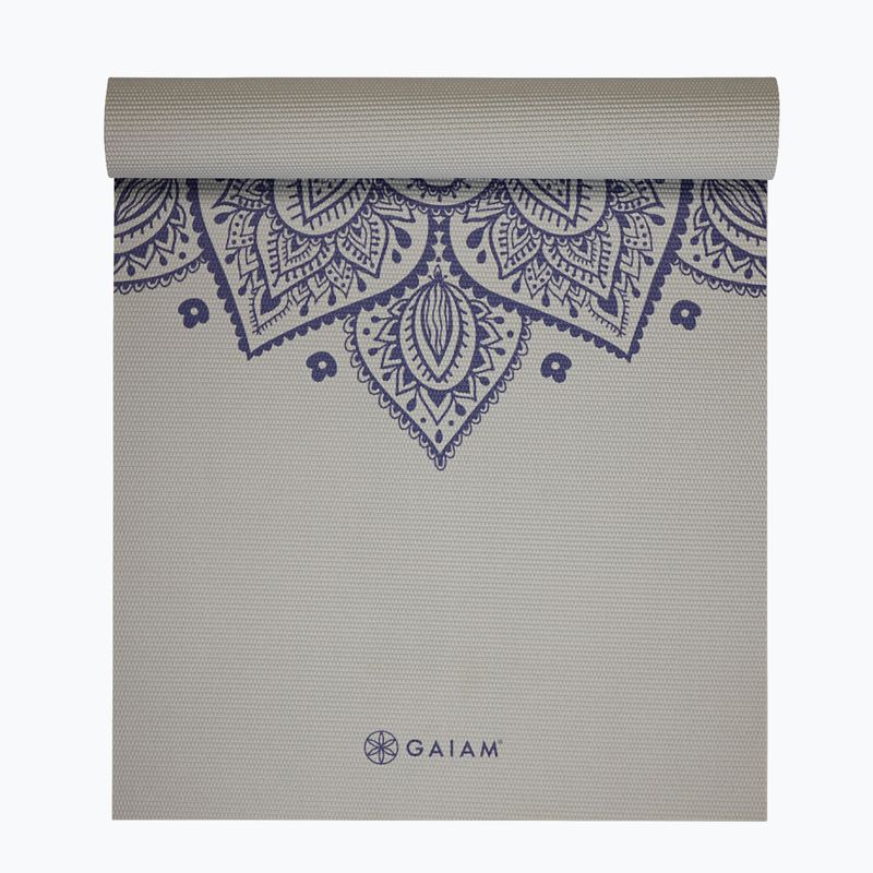 Jogos kilimėlis Gaiam Sustained Yoga grey sundial flower 2