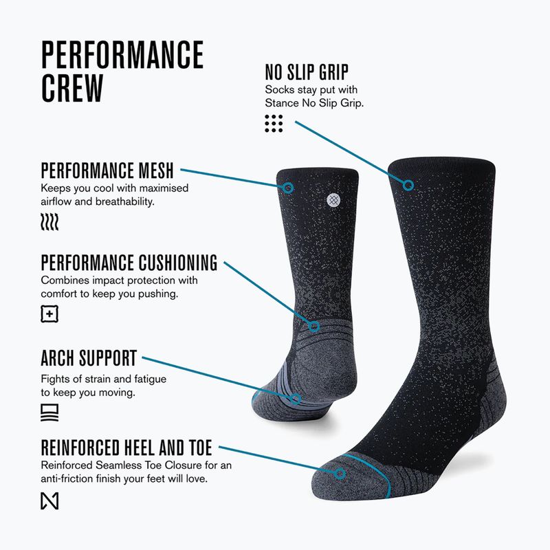 Kojinės Stance Icon Sport Crew black 4