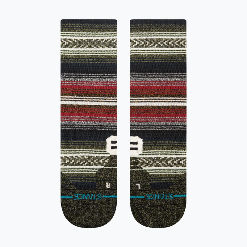 Bėgimo kojinės Stance Mid Wool Crew black/red 2