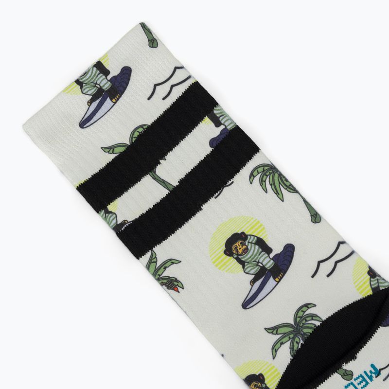 Kojinės Stance Surfin Monkey Crew white 3