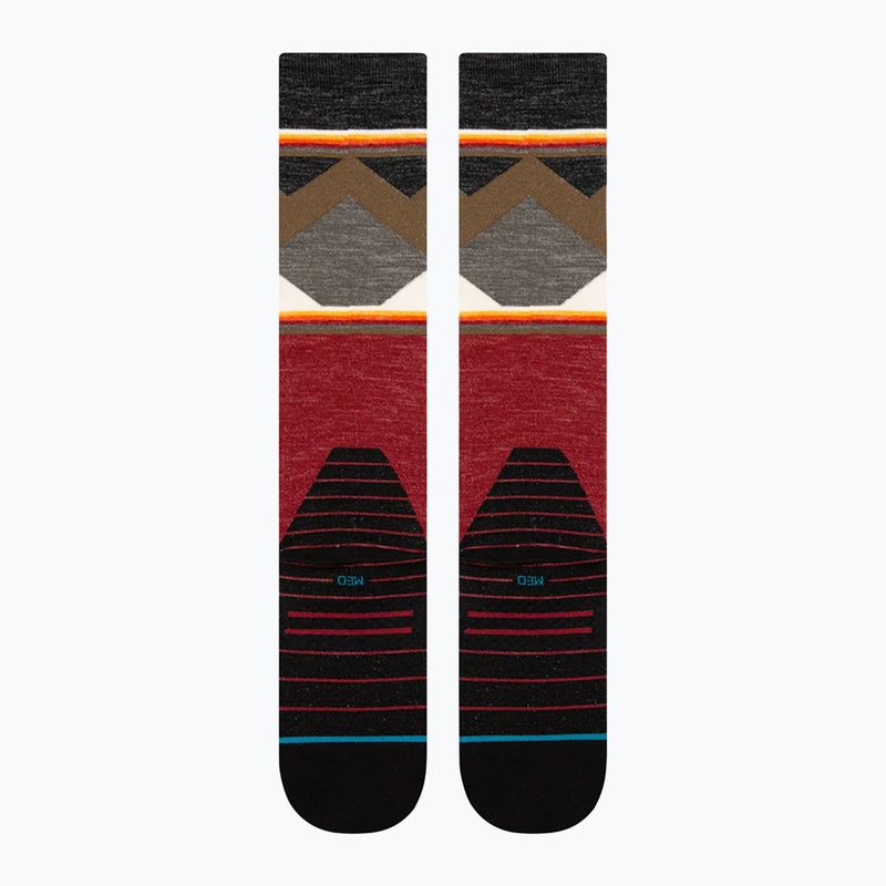 Stance Jimmy Chin Ultralight Wool Snow raudonos slidinėjimo kojinės 3