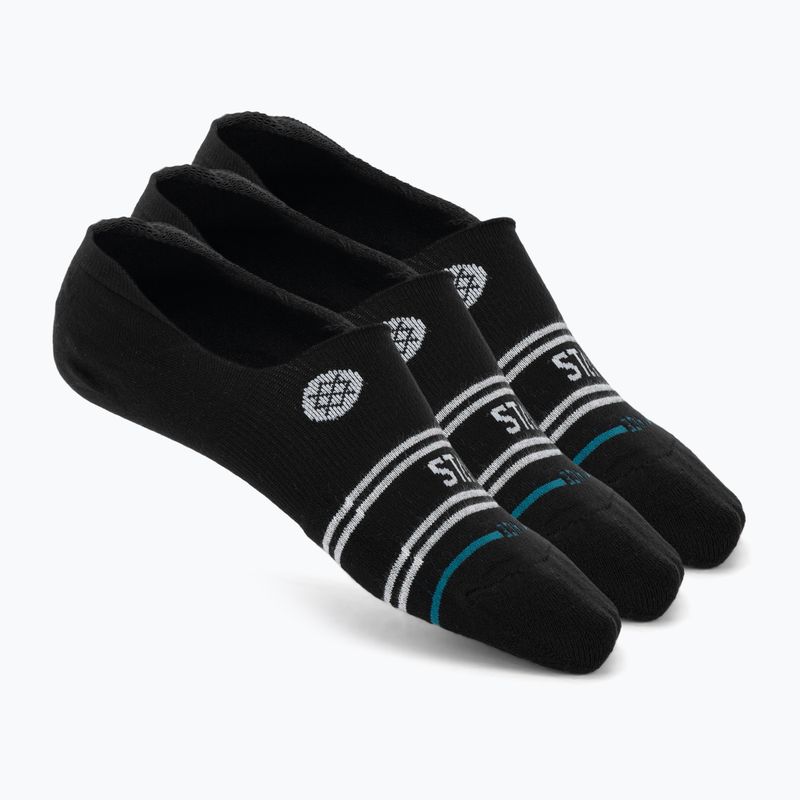 Stance Vital No Show kojinės 3 poros juoda