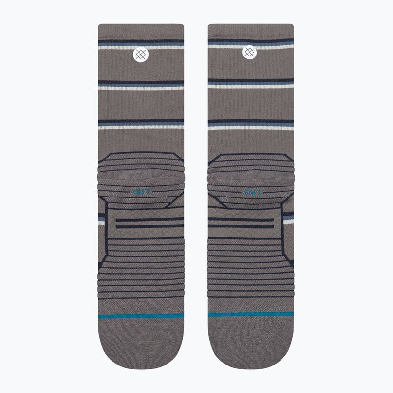Kojinės Stance Multistripe Run Ribbed Crew dark/grey 3