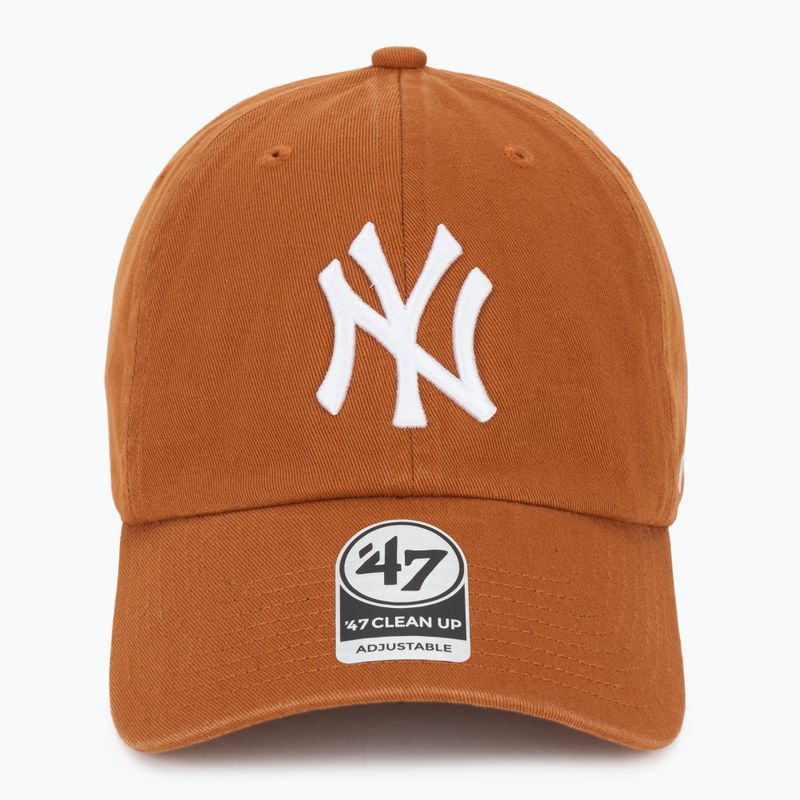 Kepuraitė su snapeliu 47 Brand MLB New York Yankees CLEAN UP burnt orange 2
